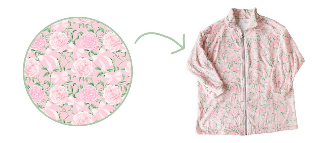 How I Turned One of Our Seamless Patterns Into a Cozy Printed Fleece Jacket