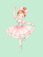 Preppy Pink Christmas Watercolor Clipart Set – 23 PNGs
