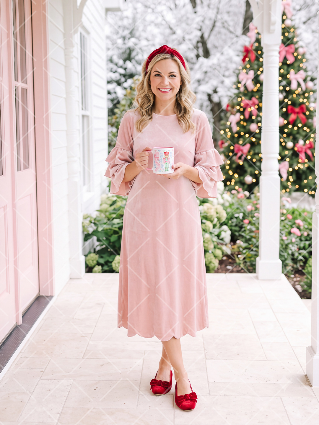 Pink Nutcracker Christmas Mug Wrap Design + 13 Mockups