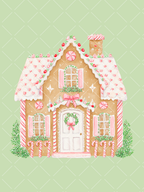 Preppy Pink Christmas Watercolor Clipart Set – 23 PNGs