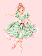 Preppy Pink Christmas Watercolor Clipart Set – 23 PNGs