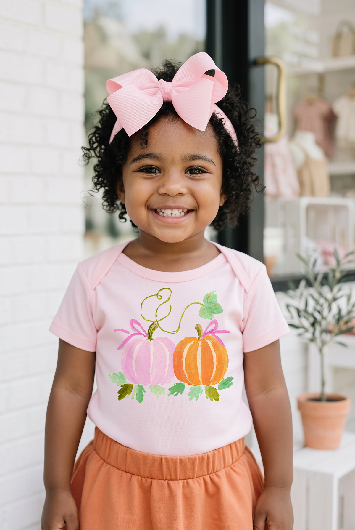 Pink Toddler T-Shirt Mockup | Little Girl Boutique Photo