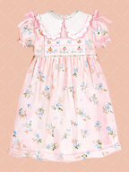 Fall Smocked Children's Clothing Watercolor Clipart Set