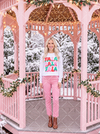 Fa La La Retro Christmas PNG Design + Styled Mockups