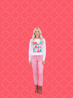Fa La La Retro Christmas PNG Design + Styled Mockups