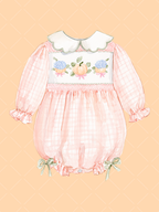 Fall Smocked Children's Clothing Watercolor Clipart Set