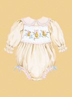 Fall Smocked Children's Clothing Watercolor Clipart Set