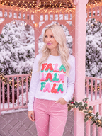 Fa La La Retro Christmas PNG Design + Styled Mockups