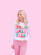 Fa La La Retro Christmas PNG Design + Styled Mockups