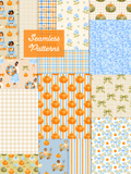 15 Grandmillennial Autumn Seamless Patterns