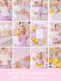 Magical Pink Lemonade Unicorn Styled Photo Mockup Bundle