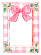 Watercolor Christmas A7 Frames Clipart Set
