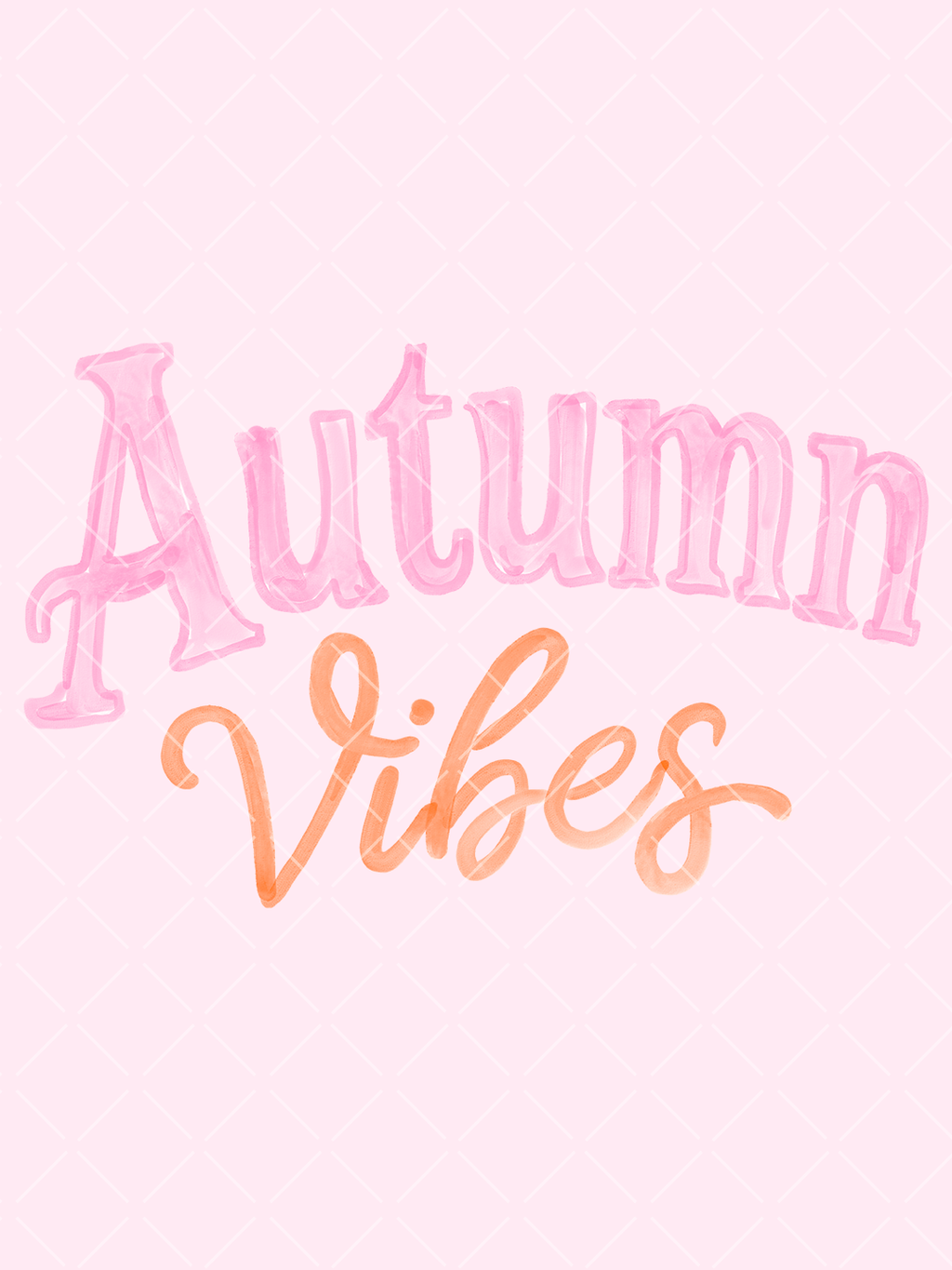Pink Autumn Vibes PNG Design