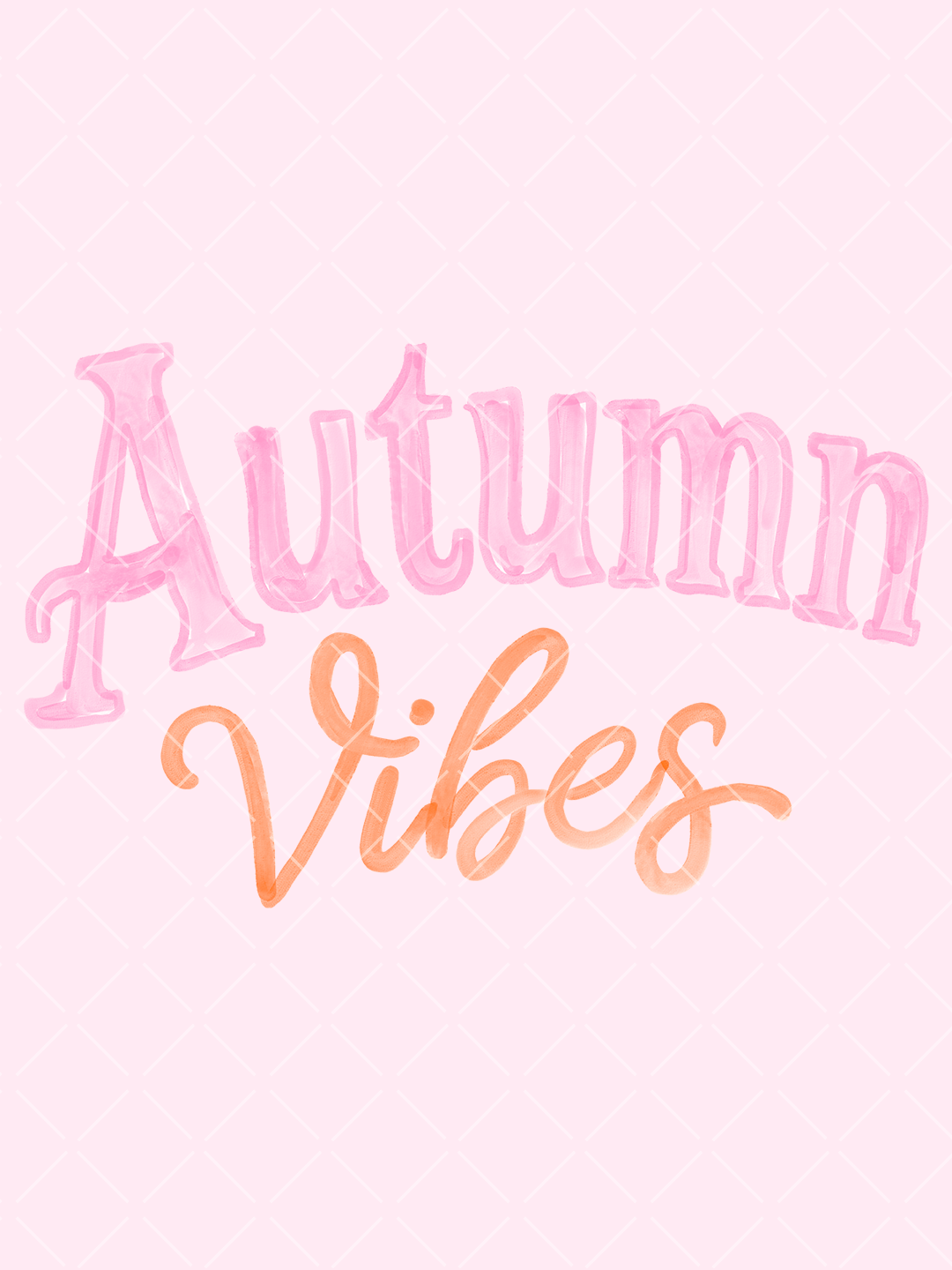 Pink Autumn Vibes PNG Design