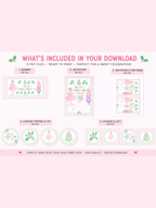Sugarplum First Birthday Printable Party Set