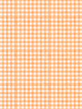 Hand-painted orange and white watercolor gingham seamless pattern with softly textured checks and layered brush marks.