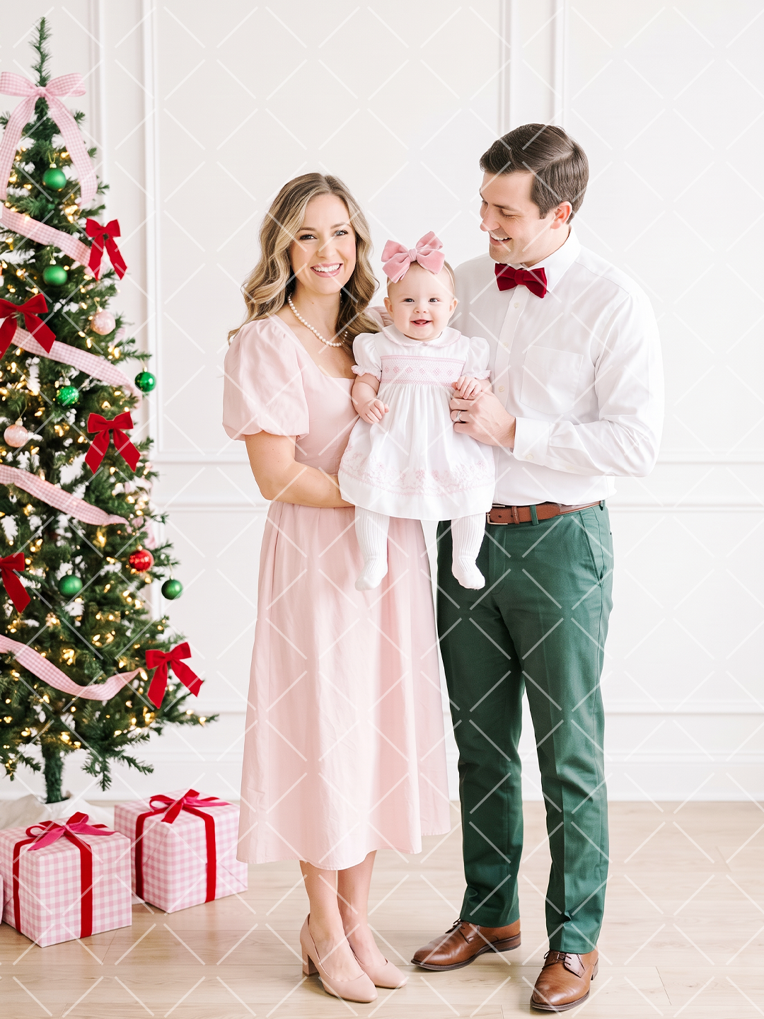 Family Christmas Photoshoot Styled Stock Photo Bundle