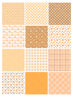 Watercolor Thanksgiving Bow Seamless Pattern Pack