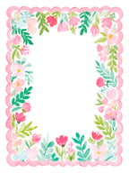 Watercolor Christmas A7 Frames Clipart Set