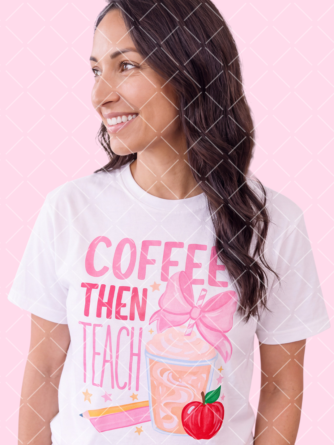 Coffee Then Teach Teacher PNG Design + 9 Styled Mockups