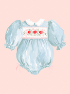 Fall Smocked Children's Clothing Watercolor Clipart Set