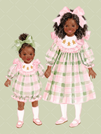 Multicultural Christmas Sisters Watercolor Clipart Set
