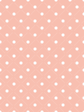 Soft pink seamless pattern with evenly spaced white polka dots and a subtle diagonal lattice design
