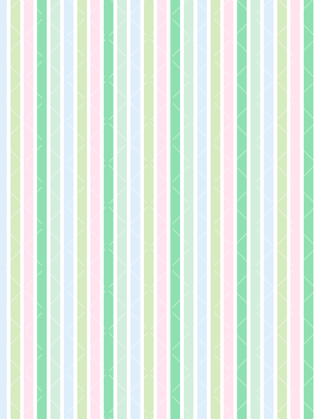 Seamless vertical stripe pattern with white, mint green, pale pink, soft blue, and light green bands featuring subtle diagonal texture.