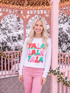 Fa La La Retro Christmas PNG Design + Styled Mockups