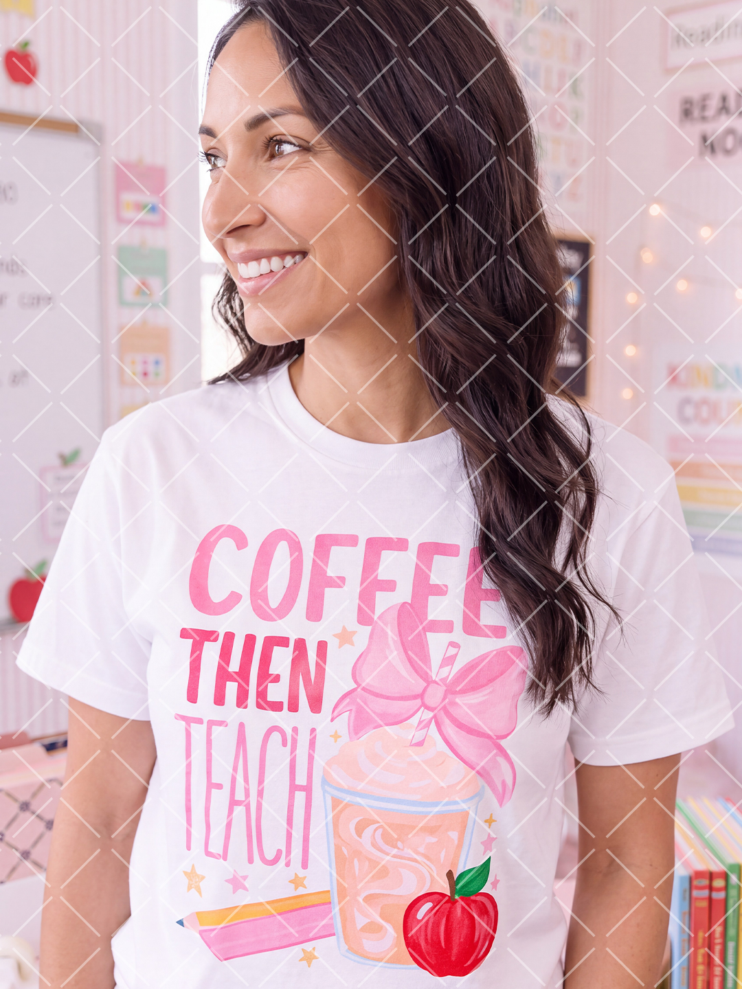 Coffee Then Teach Teacher PNG Design + 9 Styled Mockups