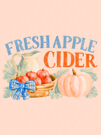 Fresh Apple Cider Extra Large Watercolor PNG Clipart