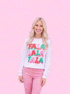 Fa La La Retro Christmas PNG Design + Styled Mockups