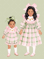 Multicultural Christmas Sisters Watercolor Clipart Set