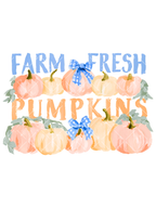 Farm Fresh Pumpkins Watercolor PNG Clipart