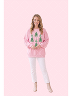 Pink Bow Christmas Tree PNG Design + 13 Styled Mockups