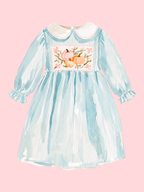 Fall Smocked Children's Clothing Watercolor Clipart Set