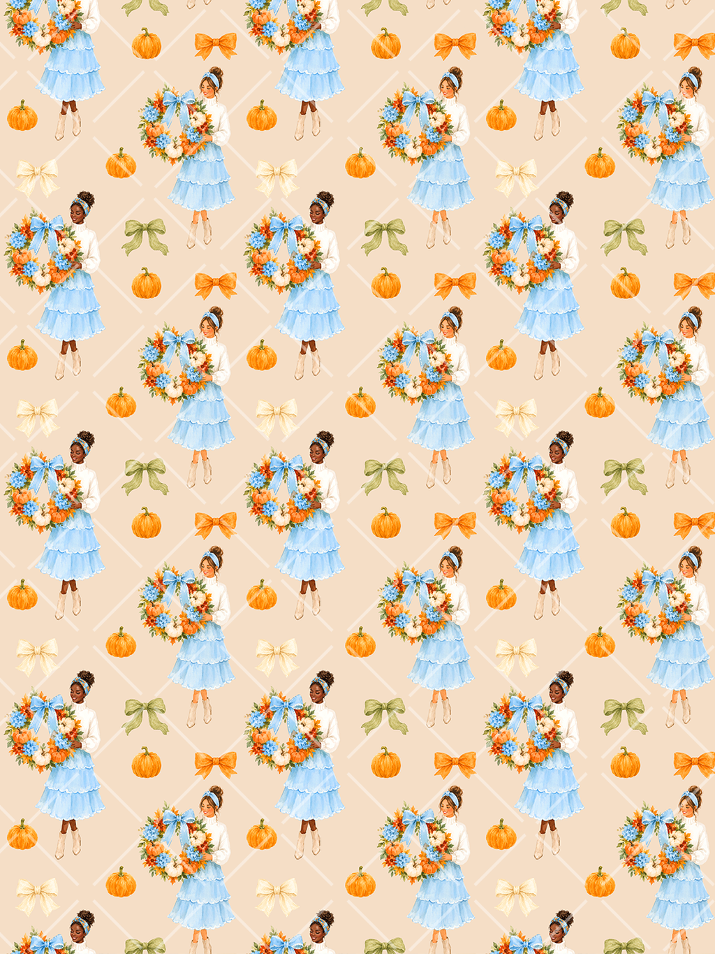 15 Grandmillennial Autumn Seamless Patterns
