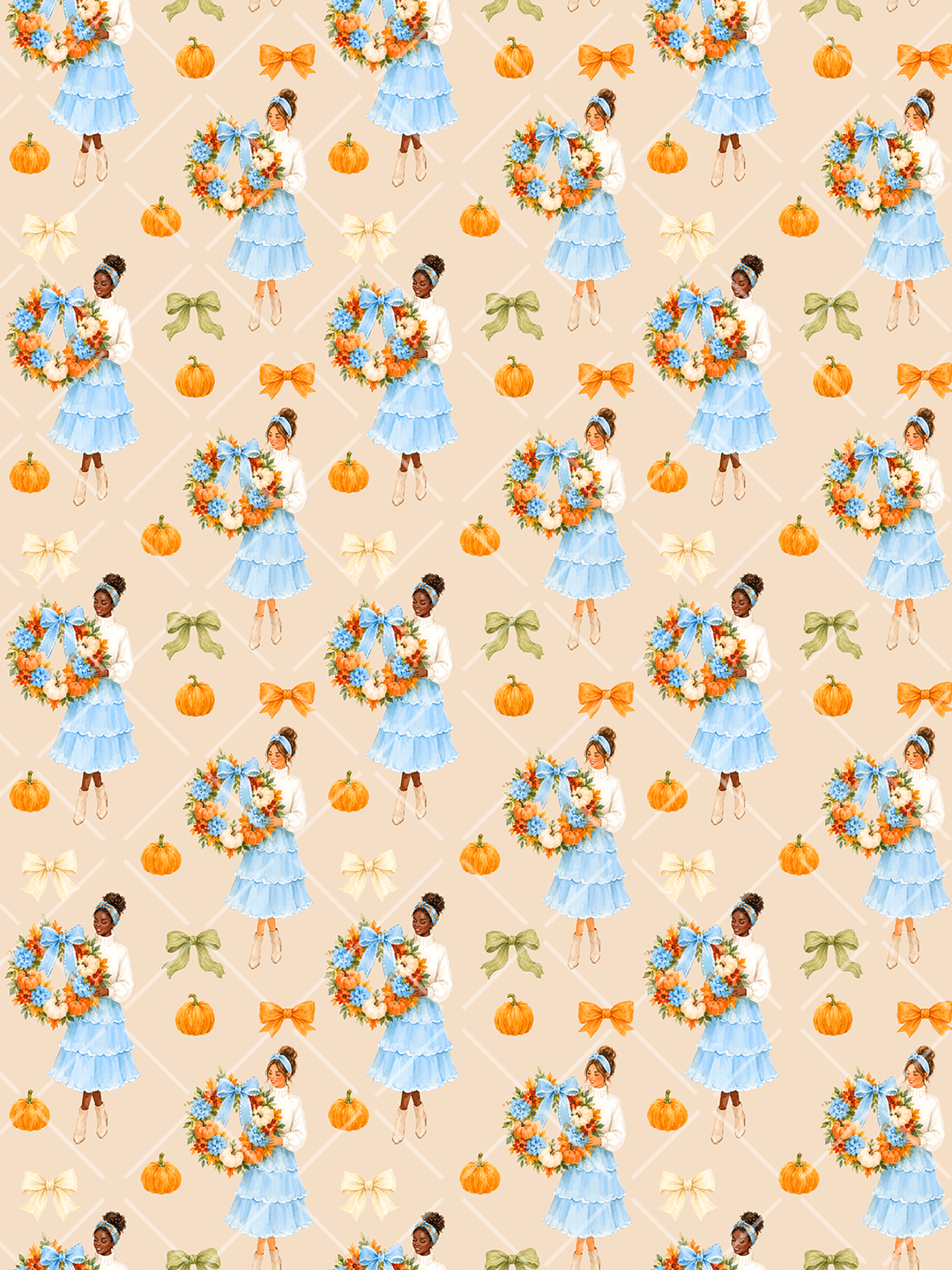 15 Grandmillennial Autumn Seamless Patterns