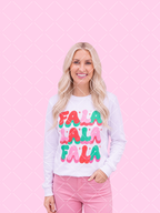 Fa La La Retro Christmas PNG Design + Styled Mockups